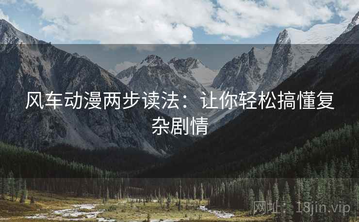 风车动漫两步读法：让你轻松搞懂复杂剧情