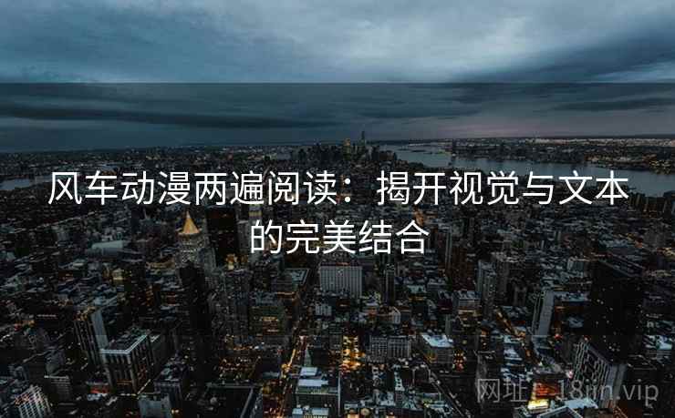 风车动漫两遍阅读:揭开视觉与文本的完美结合 风车动漫两遍阅读:揭开视觉与文本的完美结合